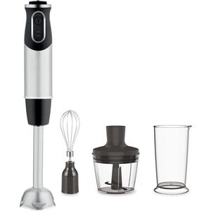 VELTRR® Staafmixer - Hakmolen - Keukenmachine - Zilver met Zwart