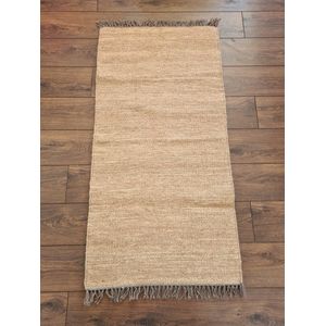 Handgemaakt Kelim vloerkleed 90 cm x 160 cm - Naturel Wol tapijt Kilim Uit Egypte - Handgeweven Loper tapijt - Woonkamer tapijt