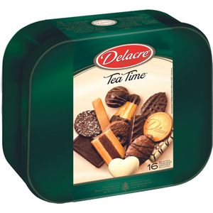 Delacre Tea Time 1kg - Koekjesdoos - 16 verschillende koekjes - 1000g