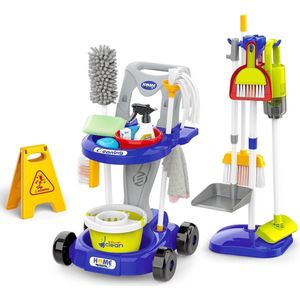 Equivera Speelgoed Stofzuiger - Vacuum Toys - Speelgoed Schoonmaakset - Geluid - Zuigkracht - Cadeau