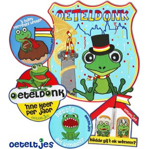 Oeteldonk emblemen - met ècht bosch dialect | Carnaval 2024 Oeteldonk blèft plèkke | voordeelpakket OS01