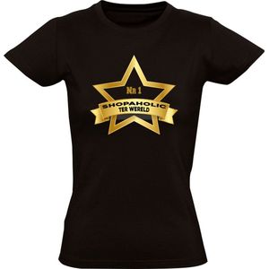 Beste ShopAholic ter wereld Dames T-shirt | Shoppen