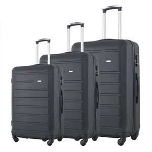 Wise® Koffer Set - 3 Delig - ABS Koffer - Trolley - Rollende Wielen.