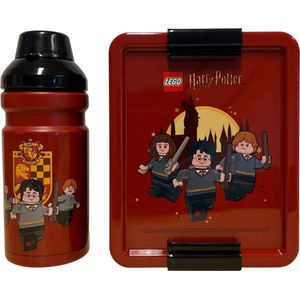 Lego Lunchset Harry Potter - Broodtrommel & Drinkfles - Griffioendor