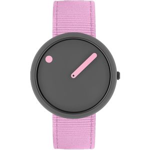 Picto Ocean Ghost Nets Thunder Grey / Pink Reef Designhorloge - Grijs Roze - R44010-R010 - 40mm