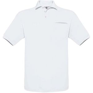 B&C Safran Pocket Polo Shirt CGSAFP - White - XXL