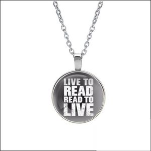 Ketting Glas - Live To Read Read To Live