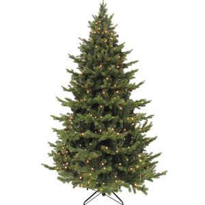 Triumph Tree Sherwood Deluxe Kunstkerstboom met LED Verlichting - H120 x Ø94 cm - Groen