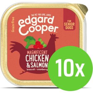 Edgard & Cooper Senior Chicken & Salmon 150 gram - 10 kuipjes
