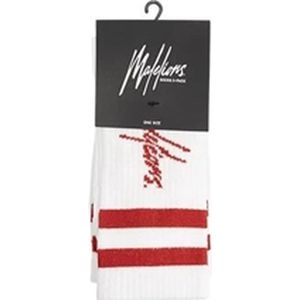 MALELIONS SIGNATURE CHRISTMAS SOCKS 3-PACK - WHITE/RED
