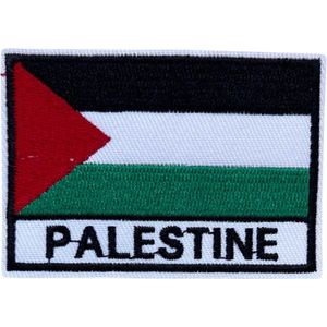 Palestijnse Palestine Vlag Strijk Embleem Patch 7.2 cm / 5.1 cm / Rood Zwart Wit Groen