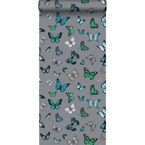 Esta Home Brooklyn Bridge Vlinders Zilver/turquoise