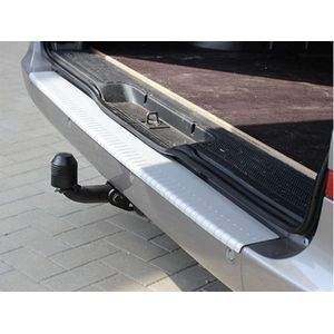 Bumperplaat Aluminium Luxe & Zwart | VW Transporter T5 2003+ | VW Transporter T6 / T6.1 2015+ (achterdeuren) | Aluminium Luxe Zwart