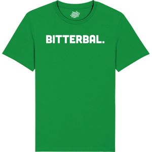 Bitterbal - Frituur Snack Cadeau -Grappige Eten En Snoep Spreuken Outfit - Dames / Heren / Unisex Kleding - Unisex T-Shirt - Kelly Groen - Maat S