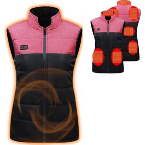 Verwarmde Bodywarmer - Heated Vest - Elektrische Bodywarmer - Extra Warm - Oplaadbaar - Dames - Maat XL - Roze