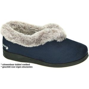 Padders -Dames - blauw donker - pantoffels - maat 38