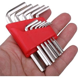 11 Delige Inbussleutel set - 1.2mm t/m 6mm - Uitklapbaar - Gereedschap set - Handig Voor Doe Het Zelf