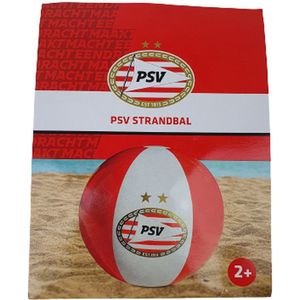 PSV opblaasbare strandbal - Rood / Wit / Goud - Kunststof - 51 cm - PSV - Voetbalclub - Voetbal - Strand - Beachbal - Speelgoed - Zomer