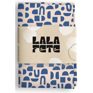 La La Fete - Furoshiki doeken - doorgeef inpakpapier - inpakstof - ARCHED CONFETTI CREAM - 50