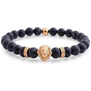 Armband Heren - Armband Mannen - Armband Dames - Heren Armband - Armband -  Kralen Armband - Lion