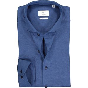 ETERNA 1863 slim fit casual Soft tailoring overhemd - jersey heren overhemd - jeansblauw - Strijkvriendelijk - Boordmaat: 40