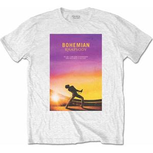 Queen - Bohemian Rhapsody Heren T-shirt - XXL - Wit