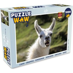 Puzzel Lama - Grappig - Kinderen - Jongens - Meisjes - Kids - Legpuzzel - Puzzel 1000 stukjes volwassenen