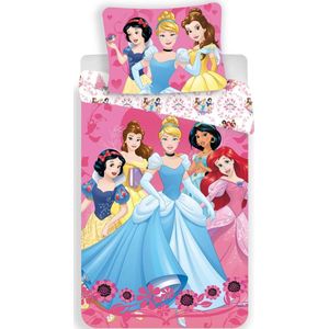 Disney Princess Dekbedovertrek Group 140 x 200 cm + 70 x 90 cm - Katoen