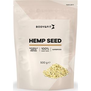 Body & Fit Pure Hemp Seed - Superfood - Hennepzaden / Hennepzaad - 500 gram (1 Zak)