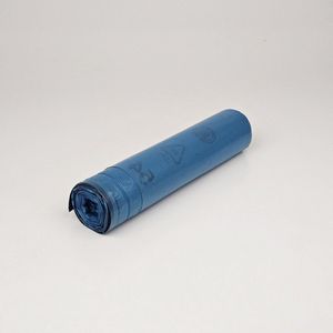 Blauwe Vuilniszak - Trekband - 80 Zakken - 120 Liter - LDPE - 70cm x 100cm (Grote Afvalzak met Trekband)