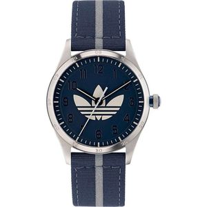 Adidas Originals Code Four AOSY23041 Horloge - Textiel - Blauw - Ø 42 mm