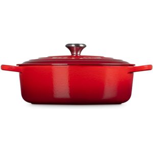 Le Creuset Lage braad-/ stoofpan 6,2L - 30cm Kersenrood