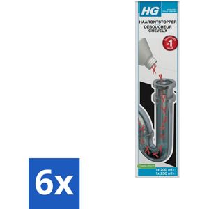 HG - Haarontstopper - Eenvoudig & Effectief Gebruik - 450 ml - Voordeelverpakking - 6 stuks