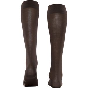 FALKE Cotton Touch dames kniekousen - bruin (dark brown) - Maat: 35-38