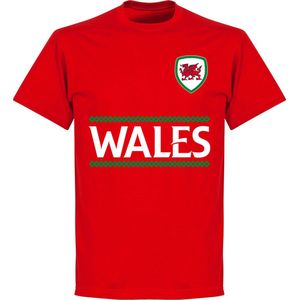Wales Reliëf Team T-Shirt - Rood - Kinderen - 128