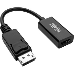 Tripp-Lite P136-06N-H2V2LB DisplayPort to HDMI 2.0 Active Adapter - M/F, Latching Connector, 4K @ 60 Hz, 6 in., Black TrippLite