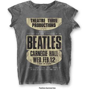 The Beatles - Carnegie Hall Dames T-shirt - M - Grijs