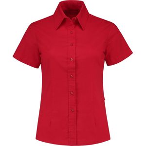 Overhemd/blouse voor dames in de kleur rood in de maat L