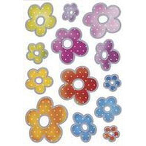 HERMA 3332 Stickers Décor Bloemenblaadjes met zilveren rand