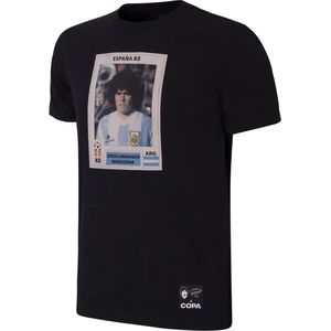 COPA - Maradona x COPA Argentina Football Sticker T-Shirt - XS - Zwart