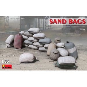 1:35 MiniArt 35586 Hessian Bags - Sand, Cement, Vegetables, Flour, Seeds, etc. Plastic Modelbouwpakket