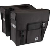 Willex Shopper Afgeschuind - Dubbele Fietstas - 33 liter - Zwart