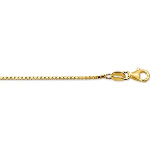 Quickjewels - Gouden Ketting Venetiaans 1,2 mm - 70 cm lengte -Geelgoud