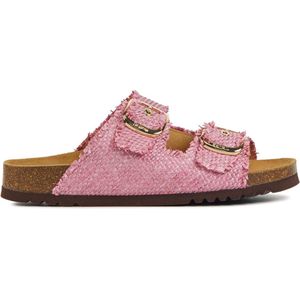 Scholl Slippers / Slides Dames / Sandalen - noelle - Blokhak Hoogte 3 cm - Roze - Maat 37