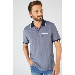 Damart - Polo in piquétricot - Heren - Blauw - (126-133) 3XL