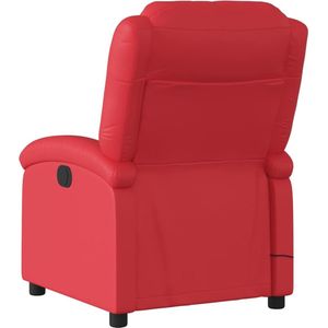 Massagestoel verstelbaar kunstleer rood