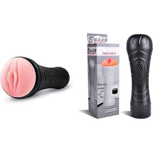 Masturbator - Kunstvagina - Roze Vagina - Instelbare Vibratie - Masturbator voor Mannen - Realistische Interne Structuur