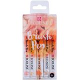 Ecoline Brush Pen set Beige Roze | 5 kleuren