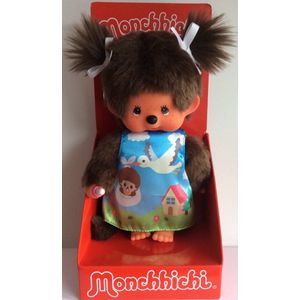 Monchhichi Meisje Ooievaar 20cm