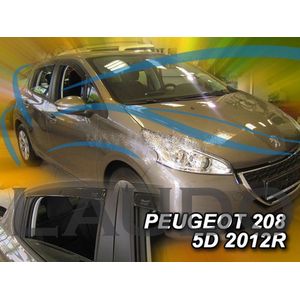 Zijwindschermen geschikt voor Peugeot 208 5-drs 2012- V + A Ramen